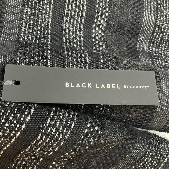 Black Label by Chico's Women's Jacket Textured Wool Blend Lined Size 1 NEW - Picture 6 of 13